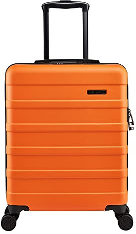 Cabin Max Anode 44L 55x40x20cm (22x16x8inch) Carry On Hand Luggage Suitcase - Lightweight, Hard Shell, 4 Wheels, 3 Digit Combination Lock (Orange)