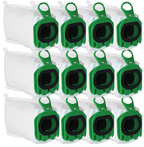 AiLomey 12 Stück Staubsaugerbeutel für Vorwerk Kobold VB100 VB 100 FP100 FP 100, Beutel Filtertüten für Kobold VB100 Akku-Staubsauger