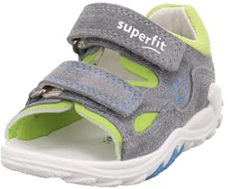 Superfit Jungen Flow Sandale, Hellgrau Hellgrün 2500, 20 EU