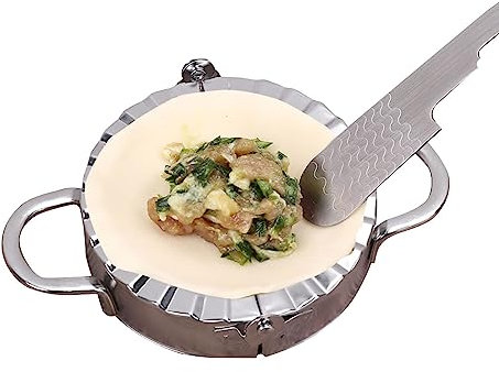 Edelstahl Knödelmaschine, Knödel Ravioli Form Knödel Haut Form, Edelstahl Ravioli Maschine Küche Gadget für manuell kneifen Knödel Ravioli Teig