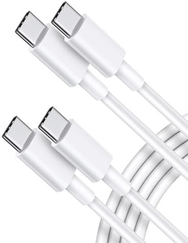 CLEEFUN Cable USB C Carga Rapida 1M para iPhone 15 16 Pro Max, 60W Cable Tipo C 1 Metro para iPhone 17/17 Air/17 Pro Max, iPad Mini/Air/Pro, MacBook Air/Pro, Blanco