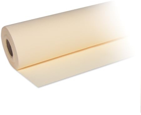 DeinPack 1x Airlaid Tischdeckenrolle Champagner 25m x1,2m HORECA | Hochwertige HORECA Tischdecke, Einfarbige Papiertischdecken Rolle, Ideal für Party, Hochzeit, Geburtstag, Deko & Events