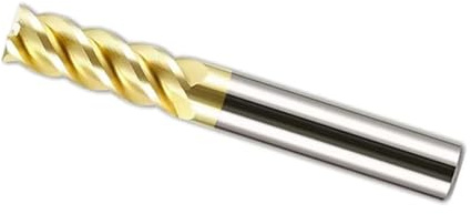 Fresa De Extremo De Carburo HRC68 De 1, 2, 4, 5, 6, 8, 10, 12 Y 4 Flautas, Herramienta De Corte De Tungsteno, Broca De Enrutador Cuadrada Con Cara De Llave De Acero Y Metal CNC(D3x9xD4x50L)