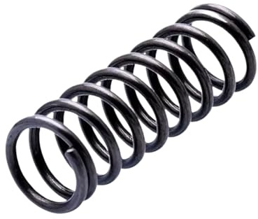 Druckfeder, 1mm Drahtdurchmesser , 8.5mm Außendurchmesser, 35mm freie Länge Federstahl, schwarz, 10Stück