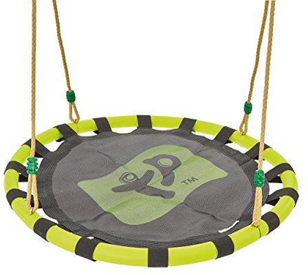 TP Toys Nest Swing Seat 85 Cm Diameter. Kids Nest Swing Seat Round Hanging Tree - Weatherproof, Adjustable Hanging Rope for Outdoor Playground, High-Density Fabric, Padded Edge Protection.
