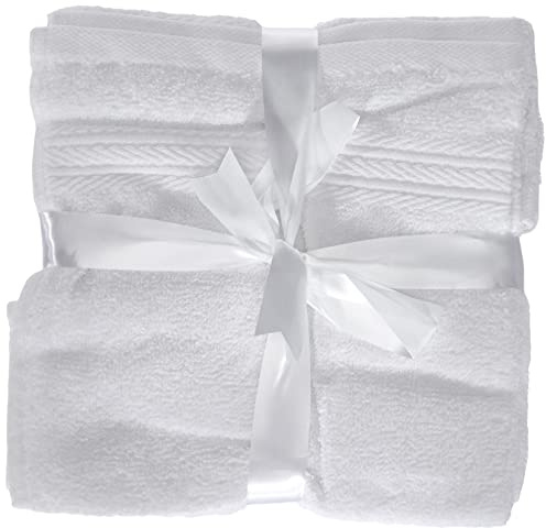 Glart Premium frottéhandduk set, frottéserie i 6 färger och 5 storlekar, färg: vit, 6 x ansiktsdukar 30 x 30 cm