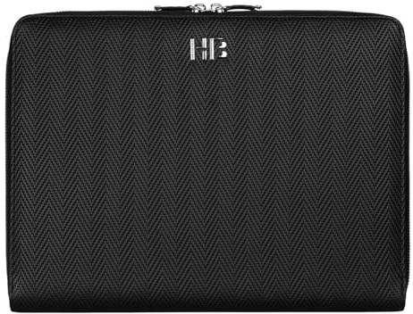 Hugo Boss Konferensmapp fiskbensmönster svart A4