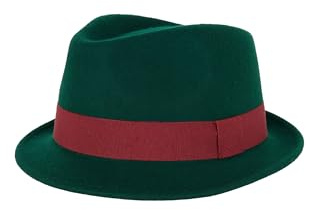 Gallo Cappello Uomo Feltro Verde Tinta Unita