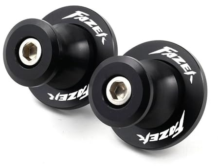 Diábolos para Moto Para Y&amaha Para F&azer Para FZ1 FZ-1 2006-2015 Para FZ6 NS 2004-2016 Para FZ8 FZ-8 2010-2018 Tornillo Soporte Deslizante Carrete Basculante CNC Motocicleta 6MM(Black-Fazer)