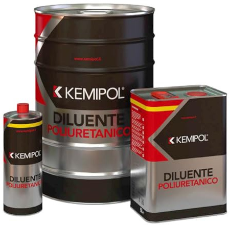 Kemipol Diluente Poliuretanico K1 Diluizione Vernici Poliuretaniche Metallo Legno Strumenti Musicali 1 Lt