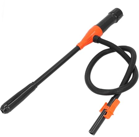 Batteridriven Sifonpump, Bärbar Elektrisk överföringspump Bränslepump med 38.18in Rör, för utomhus- och Nödanvändning, 2,6 Gpm 16in Slanglängd
