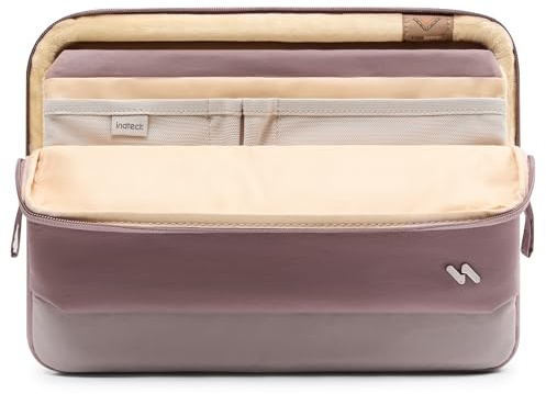 Inateck 360° Schutz Laptop-Hülle Großvolume Kompatibel mit MacBook Air 13 | Laptoptasche kompatibel mit 13-Zoll MacBook Air M5/M4/M3/M2/M1 (2026-2018), Macbook Neo 2026, 13-Zoll MacBook Pro, Lila