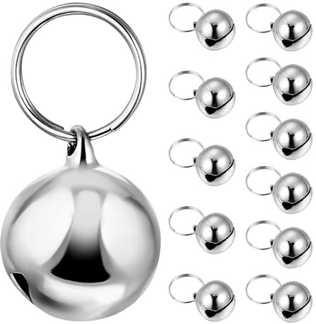 MUELODSIC 12pezzi Ciondolo Campana per Collare per Cani e Gatti Campanella per Collare per Animali Domestici Ciondolo Decorativo per Cuccioli Campanellino per Cuccioli Accessori