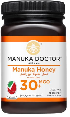 MANUKA DOCTOR - MGO 30 Manuka Honey Multifloral, 100% Pure New Zealand Honey. Certified. Guaranteed. RAW. Non-GMO (500g)