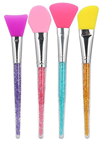 Sonew 4 Stück Silikon Gesichtsmaske Pinsel, Masken Pinsel für masken Auftragen Silikon Maskenpinsel Gesicht Applikator für Gesichtspflege