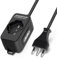 Aigostar Multipresa Ciabatta Elettrica a 3 Posti, 16A Potenza 250V, P40, P17/P11 Cavo 1,5m. Color Nero