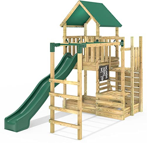 Rebo® Modular Wooden Climbing Frame Adventure Playset - M11 | OutdoorToys | Kids' Outdoor Wooden Garden Play Equipment, Children's Jungle Gym