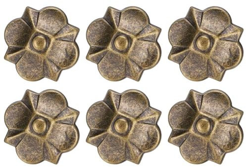 20 Pezzi Chiodi Decorativi della tappezzeria, perni della mobilia d'Epoca Chiodi della mobilia d'ottone Antico Chiodi della Copertura del bracciolo sofà perni Chiodi della tappezzeria della mobilia