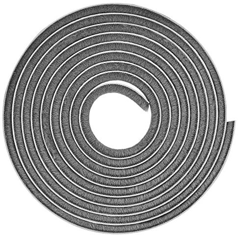 cyclingcolors junta de cepillo para puertas non autoadhesivo gris mosquitera anti polvo ventana armario, 4,8mm x 4mm x 10m