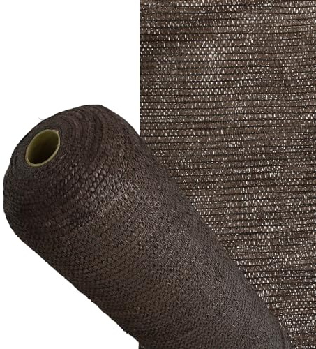 SATURNIA Malla Sombreo Rollo 2 x 50 Metros, Reduce Radiación, Protección Jardín y Terraza, Regula Temperatura, Color Marrón