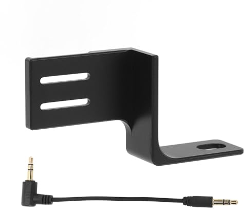 Invisible Mic Bracket, X4 Cold Shoe Compatible with X5 / X4 / X3 / One X2, Aluminum Alloy Microphone Expansion Adapter Mount Bracket with Audio Cable