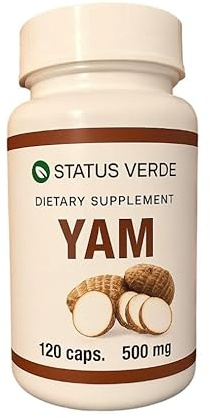 STATUS VERDE Yam (Dioscorea) 500 Mg- 120 Capsules Plant Based Vitamin