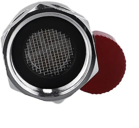 Besttoolifes Valvola di ingresso dell'acqua calda e fredda in lega, valvola di arresto angolare da 1/2 pollici, per bagno, cucina, WC e scaldabagno (rosso)