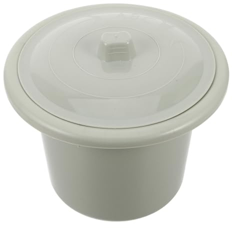 COLLBATH Orinal Portátil Unisex de Plástico con Tapa Hermética, Urinario de Noche para Adultos, Bacinilla Resistente y Silenciosa para Uso en Casa, Viaje y Camping, Cubo de