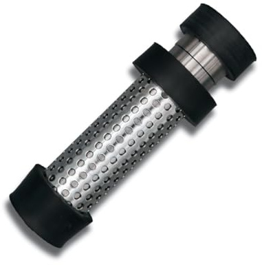 EcoTekFutura Edelstahl Abflusssieb - Standrohr – Abflussfilter | Überflussrohr | Überlaufrohr | Haarsieb für Küche, Gastro und Sanitär – Inkl. Dichtungen (S)