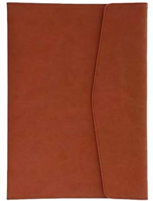 SUPVOX Porte-documents en Cuir Pu Marron Format A4 Fermeture Bouton-pression, Grosse Capacité, Organiseurs de Rangement pour Dossiers Professionnels et Documents de Bureau, Mallette
