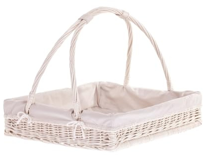 e-wicker24 Alles aus Weide Tablett in Beige XXL, Weidentablett, Tablett aus Weide, Serviertablett, rechteckiges Weidentablett, Tablettkorb, Tierkorb