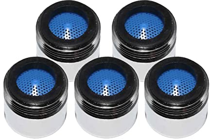 Wasserhahn Luftsprudler 18 mm Steckanschluss, 6 l pro Minute, Wasser, energiesparend, Chrom. Pack Größen