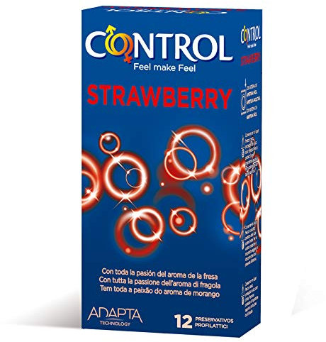 Control Erdbeer-Kondome, 12 Stück