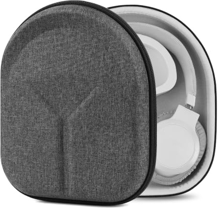 Geekria Shield Kopfhörer-Etui kompatibel mit JBL Tune 760NC/750NC/720BT, Live 770NC – Hartschalen-Reise-Tasche mit Kabelaufbewahrung (Dunkelgrau)