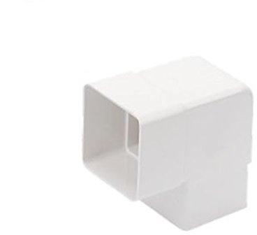 Marshall Tufflex White Square Guttering and Downpipe - Gutter and Pipe Fittings - Down Pipe Bend 90 Degree