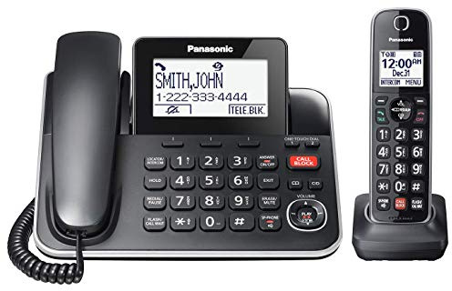 Panasonic Home Phone KX-TGF870 (1 Handset 1 Corded) (Renewed)
