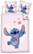 Aymax Parure da Letto Stitch per Bambini, Copripiumino Reversibile 140 x 200 cm + Federa 65 x 65 cm, 100% Cotone