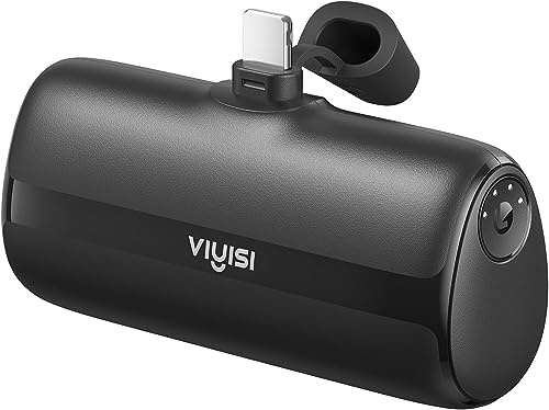 VIYISI Batterie Externe pour iPhone de 5000 mAh avec Mini Taille, 20W Power Bank Charge Rapide pour iPhone 14 13 12 11 X XR 8 7