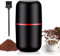 Macinacaffè elettrico, macinacaffè elettrico, capacità 125 g, smerigliatrice elettrica portatile, macinacaffè per chicchi di caffè, noci, spezie, cereali (nero)