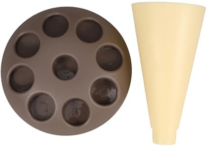 Amosfun Plastic Cake Decorating Kit Stand Cake Decorating Tool Rack Storage Slots for Piping Bag Tips Multifunctional Tool Holder for Home Professional Bakers