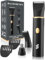 Manscape 3 in 1 Pubic & Body Hair Trimmer Men,IPX7 Waterproof，Rechargeable Pubic Hair Trimmer for Men with 2 Combs,Painless Body Trimmers Mens,Replaceable Ceramic Blade Heads,Wet & Dry