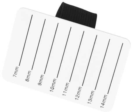 DECORNIJIA Vassoio 7-14mm per Bordo e Extension Bianco Acrilico Ciglia Strumento Liscio Applicazione Ciglia, per Uso Domestico e Cosmetico