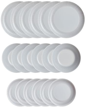 Luminarc Cottage Vajilla Vidrio Gris Apto Microondas Apilable
