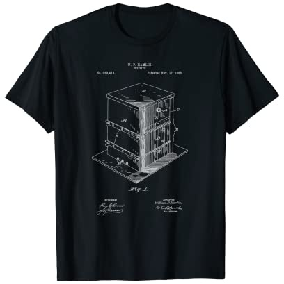 Beekeeping Patent For A Beehive Vintage Design T-Shirt