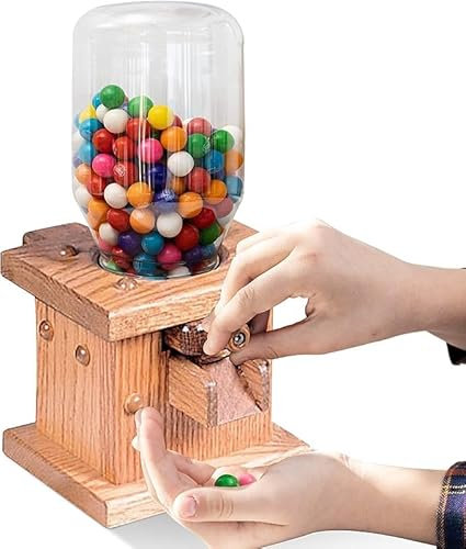 Amish Crafted Holz-Süßigkeitenspender – Amish handgefertigte Behälter & Aufbewahrung für Gummibärchen oder Erdnüsse – Holzaufbewahrung für Kegel oder M&Ms – Müsli-Spender Arbeitsplatte (Provinzial)