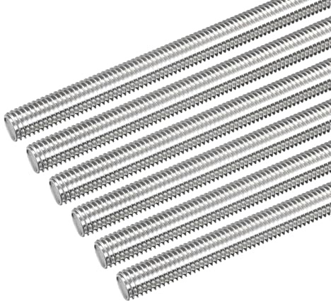 QUARKZMAN 6 Pcs Tige Filetée M10 x 300mm 1.5mm Pas de Filetage en Acier Inoxydable 304 Tiges Filetées Entièrement à Droite, Goujons de Barre pour Réparation, Bricolage