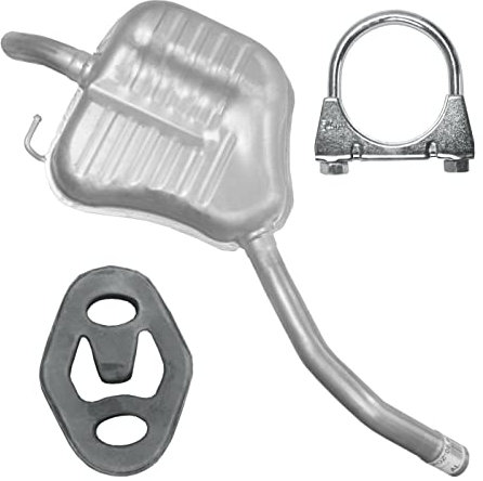 Ferroz Endschalldämpfer Auspuff Endtopf für Ford Galaxy 2 II WA6 2.0i, Mondeo 4 IV MK4 1.6 Ti 2.0i, S-Max I 1 MK1 2.0i