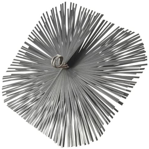 Mondo Viro Brosse pour cheminée de nettoyage de cheminée en acier (25 x 25 cm, carré)