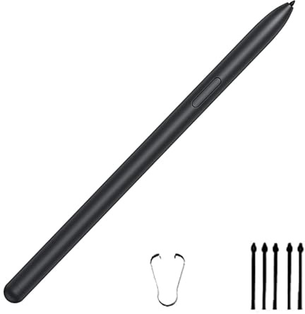 Mystic Black Tab S7 FE Pen for Samsung Galaxy Tab S7 FE SPen Stylus Pen Replacement + Free 5 Tips for Samsung Galaxy Tab S7 FE Stylus S Pen