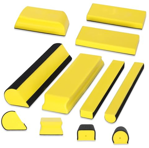 Sanding Blocks Auto Body, auto body sanding block, Hand Sanding Block Set 7pcs, Sanding Blocks Auto Body Replaces Sanding Block, fit for Woodworking, Automotive Body and Crafts Polishing